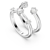 Constella ring, Set (2), Round cut, White