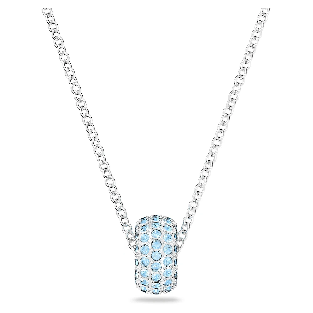Dextera pendant, Blue, Rhodium plated by SWAROVSKI