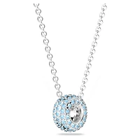 Dextera pendant, Blue, Rhodium plated by SWAROVSKI