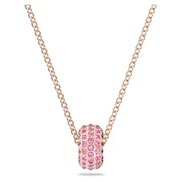 Dextera pendant, Pink, Rose gold-tone plated by SWAROVSKI