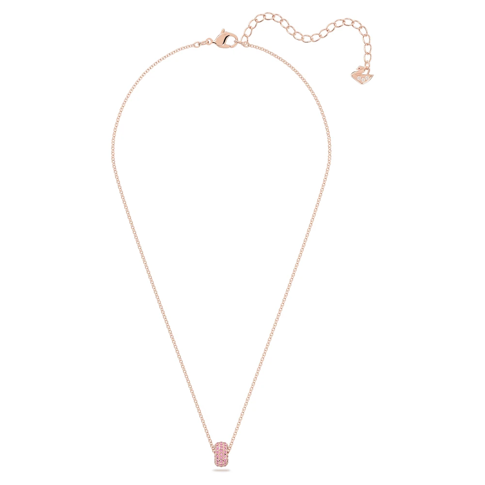 Dextera pendant, Pink, Rose gold-tone plated by SWAROVSKI