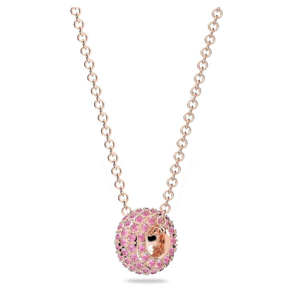 Dextera pendant, Pink, Rose gold-tone plated by SWAROVSKI
