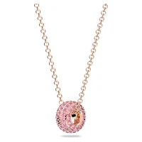Dextera pendant, Pink, Rose gold-tone plated by SWAROVSKI