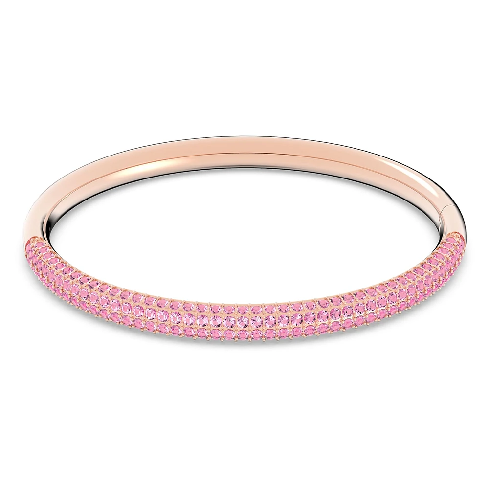 Dextera bangle, Pink, Rose gold-tone finish by SWAROVSKI