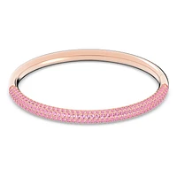 Dextera bangle, Pink, Rose gold-tone finish by SWAROVSKI