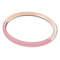 Dextera bangle, Pink, Rose gold-tone finish by SWAROVSKI