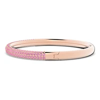 Dextera bangle, Pink, Rose gold-tone finish by SWAROVSKI