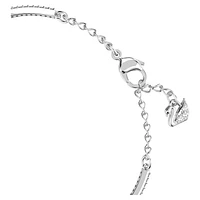 Una bangle, Clover, Blue, Rhodium plated by SWAROVSKI