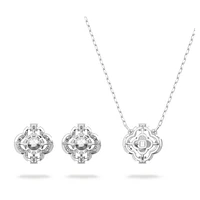 Swarovski Sparkling Dance set, Mixed cuts, Clover, White