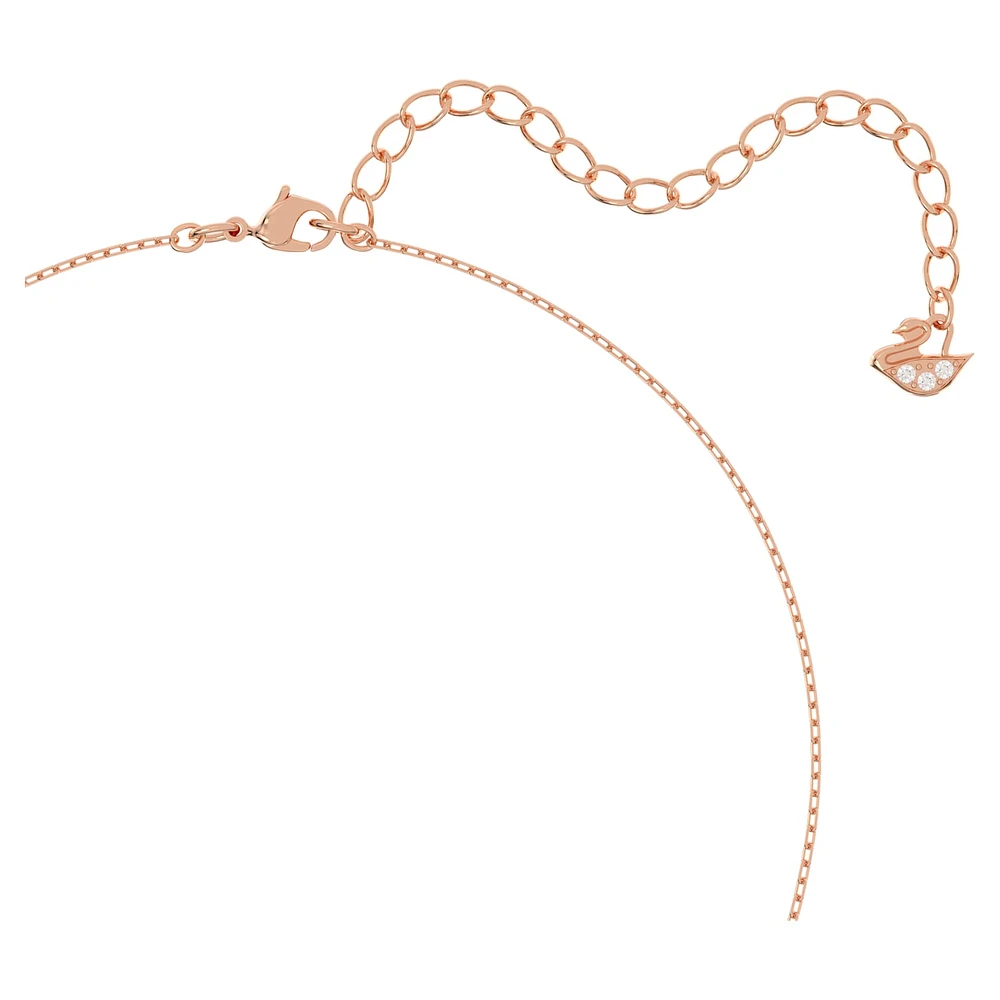 Swarovski Sparkling Dance set, Mixed cuts, Clover, White, Rose gold-tone plated by SWAROVSKI
