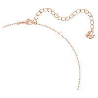 Swarovski Sparkling Dance set, Mixed cuts, Clover, White, Rose gold-tone plated by SWAROVSKI