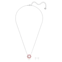 Idyllia set, Mixed cuts, Sun, Pink, Rhodium plated by SWAROVSKI