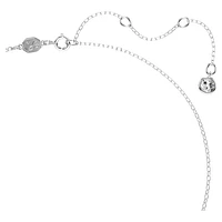 Stilla necklace, Triangle cut, White, Rhodium plated by SWAROVSKI