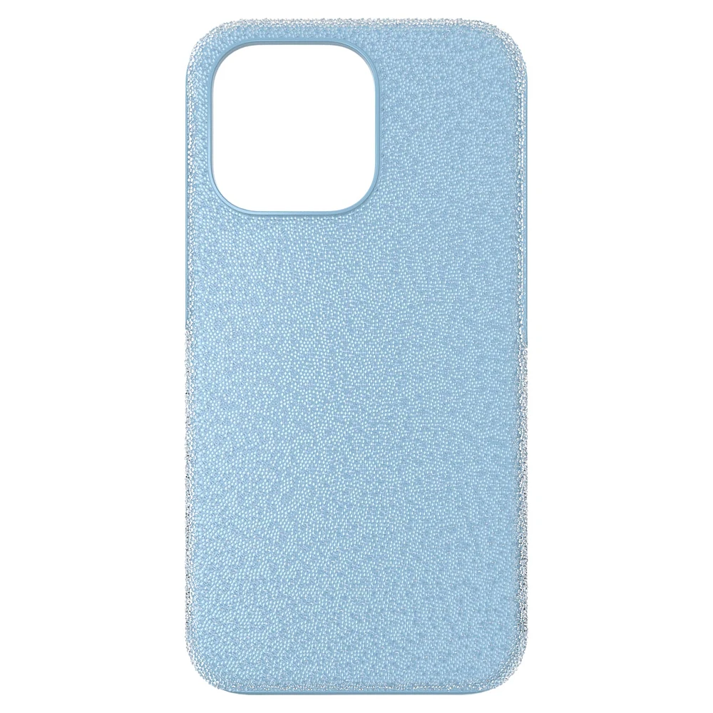 High smartphone case, iPhone® 13 Pro, Blue by SWAROVSKI