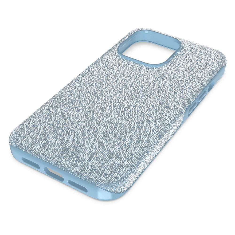 High smartphone case, iPhone® 13 Pro, Blue by SWAROVSKI