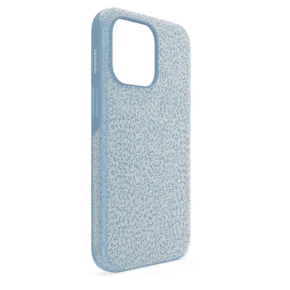 High smartphone case, iPhone® 13 Pro, Blue by SWAROVSKI