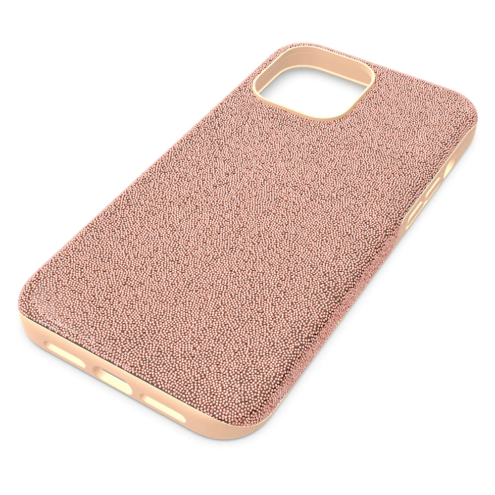 High smartphone case, iPhone® 13 Pro Max, Rose gold tone by SWAROVSKI