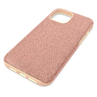 High smartphone case, iPhone® 13 Pro Max, Rose gold tone by SWAROVSKI
