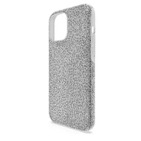 High smartphone case, iPhone® 13 Pro Max, Silver Tone by SWAROVSKI