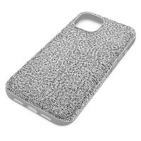 High smartphone case, iPhone® 13, Silver Tone by SWAROVSKI
