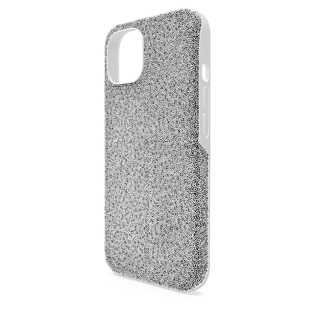 High smartphone case, iPhone® 13, Silver Tone by SWAROVSKI