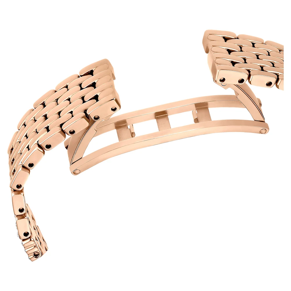 Attract watch, Swiss Made, Full pavé, Crystal bracelet, Rose gold tone, Rose gold-tone finish by SWAROVSKI