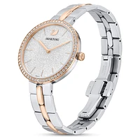 Cosmopolitan watch, Swiss Made, Metal bracelet, White, Mixed metal finish by SWAROVSKI