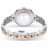 Cosmopolitan watch, Swiss Made, Metal bracelet, White, Mixed metal finish by SWAROVSKI