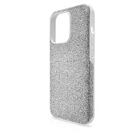High smartphone case, iPhone® 14 Pro, Silver Tone by SWAROVSKI
