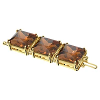 Millenia extender, Square cut, Brown, Gold-tone plated by SWAROVSKI