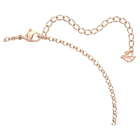 Further pendant, Intertwined circles, White, Rose gold-tone plated by SWAROVSKI