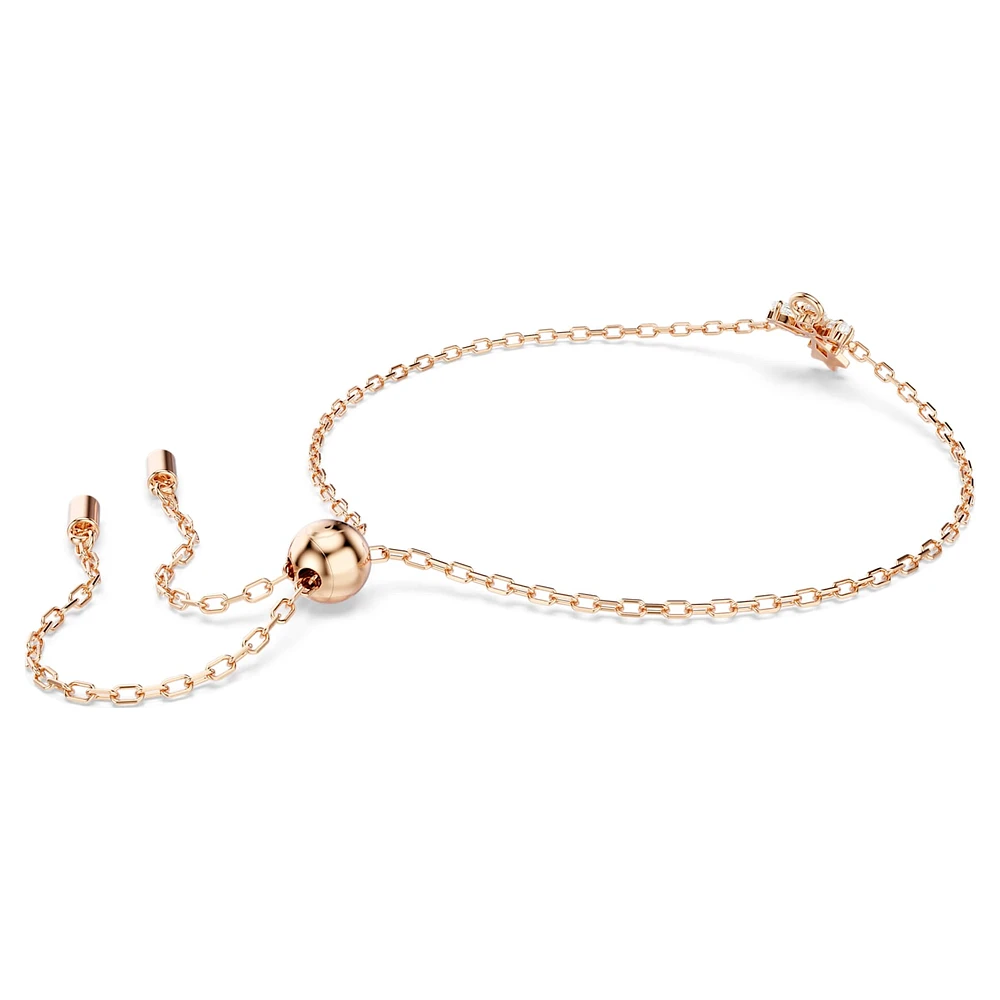 Magic bracelet, Angel, White, Rose gold-tone plated by SWAROVSKI