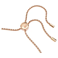 Matrix bracelet, Red, Rose gold-tone plated by SWAROVSKI