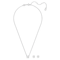 Constella set, Round cut, White, Rhodium plated by SWAROVSKI