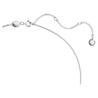 Swarovski Iconic Swan pendant, Swan, Medium, White, Rhodium plated by SWAROVSKI