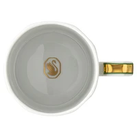 Signum espresso cup with saucer, Porcelain, Green by SWAROVSKI