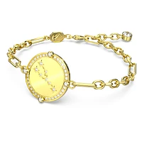 Zodiac bracelet, Taurus, Gold tone, Gold-tone plated by SWAROVSKI