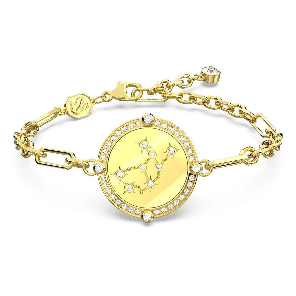 Zodiac bracelet, Virgo, Gold tone, Gold-tone plated by SWAROVSKI