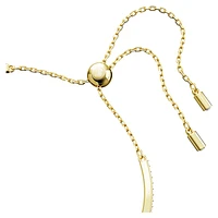 Swan bangle, Swan, Medium, Red, Gold-tone plated by SWAROVSKI