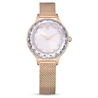 Nova watch, Swiss Made, Metal bracelet, Rose gold tone, Rose gold-tone finish by SWAROVSKI