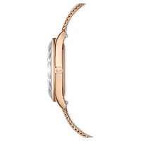Nova watch, Swiss Made, Metal bracelet, Rose gold tone, Rose gold-tone finish by SWAROVSKI