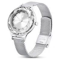 Nova watch, Swiss Made, Metal bracelet, Silver Tone, Stainless steel by SWAROVSKI