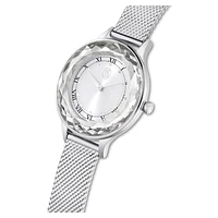 Nova watch, Swiss Made, Metal bracelet, Silver Tone, Stainless steel by SWAROVSKI