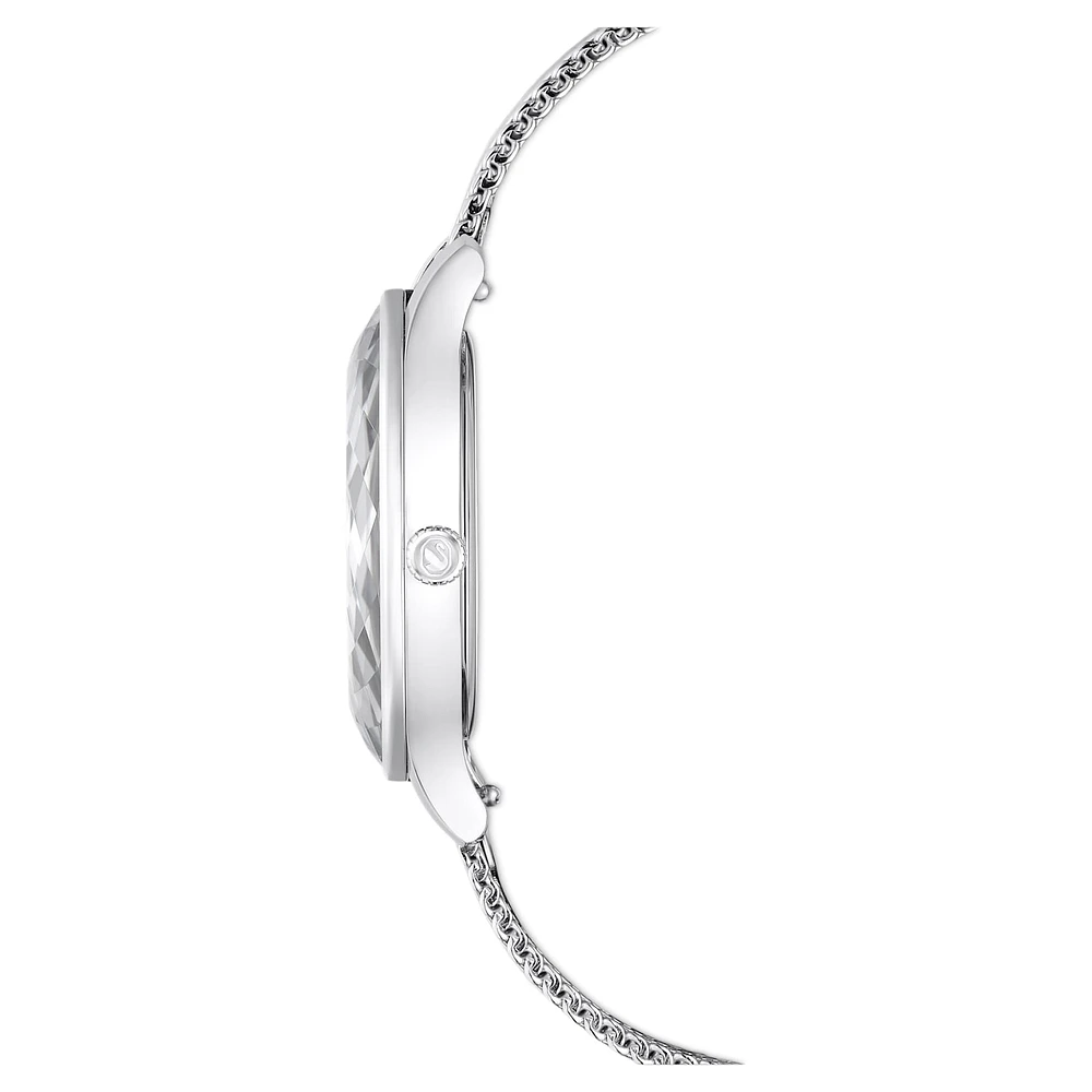 Nova watch, Swiss Made, Metal bracelet, Silver Tone, Stainless steel by SWAROVSKI