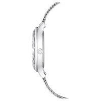 Nova watch, Swiss Made, Metal bracelet, Silver Tone, Stainless steel by SWAROVSKI