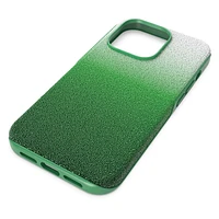 High smartphone case, Colour gradient, iPhone® 14 Pro, Green by SWAROVSKI