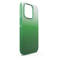 High smartphone case, Colour gradient, iPhone® 14 Pro, Green by SWAROVSKI