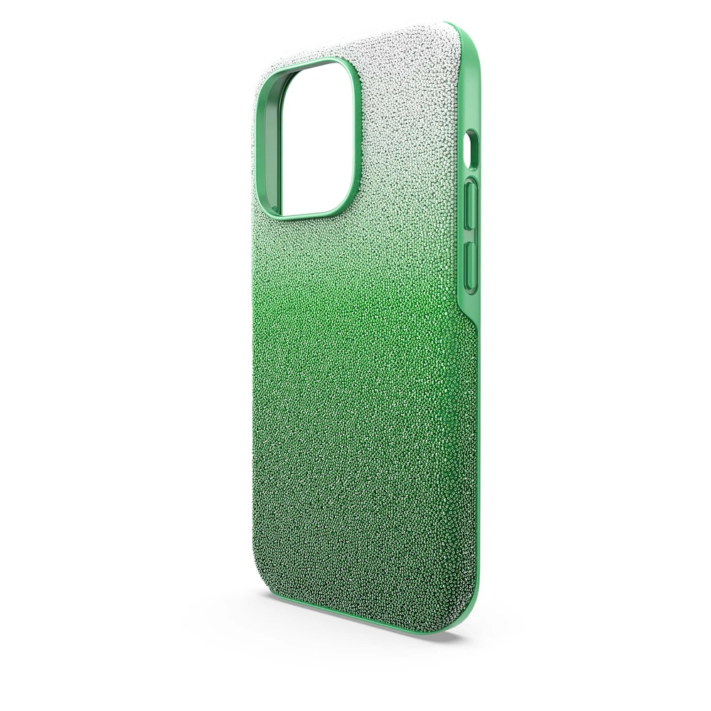 High smartphone case, Colour gradient, iPhone® 14 Pro, Green by SWAROVSKI