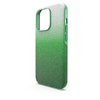 High smartphone case, Colour gradient, iPhone® 14 Pro, Green by SWAROVSKI