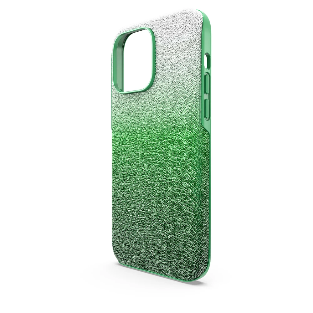 High smartphone case, Colour gradient, iPhone® 14 Pro Max, Green by SWAROVSKI